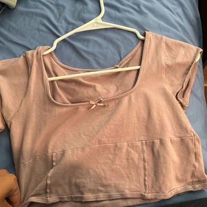 Light purple crop top